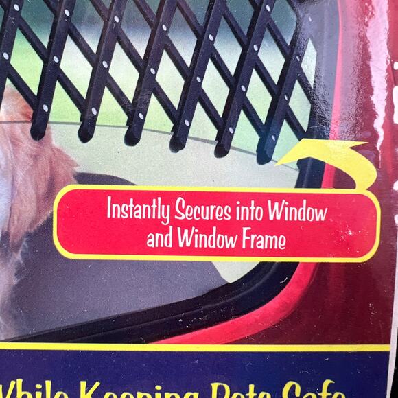 Car Truck Expandable Window Pet Gate Dog Cat New Sealed Lets Air In Pet Parade - Picture 3 of 6